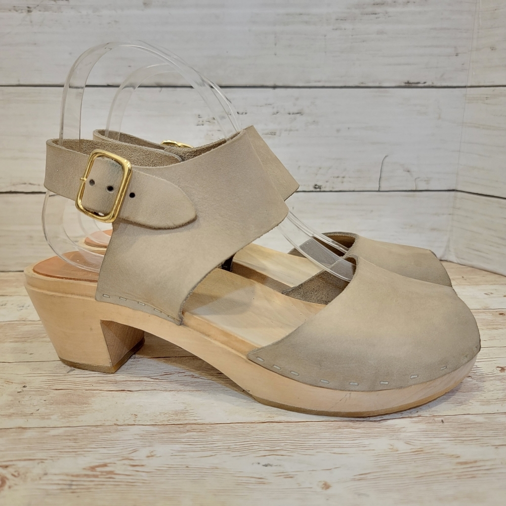Bryr Tan Leather Clogs